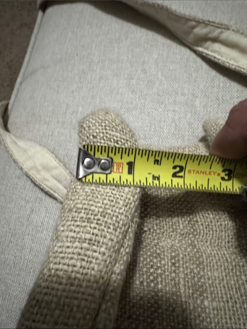 Ark Fair Trade's Hemp Crossbody Bag-Nepal Orig-Natural Color with Imperfections - Picture 14 of 16